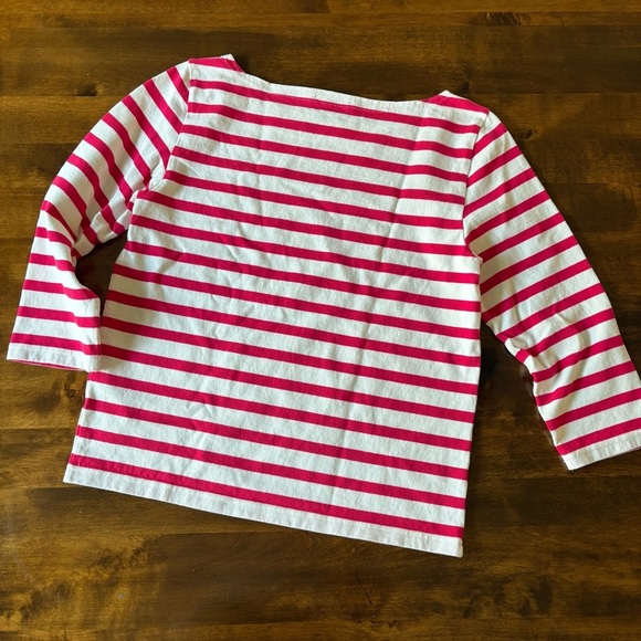 J. Crew Red and White Striped Top - Picture 4 of 6